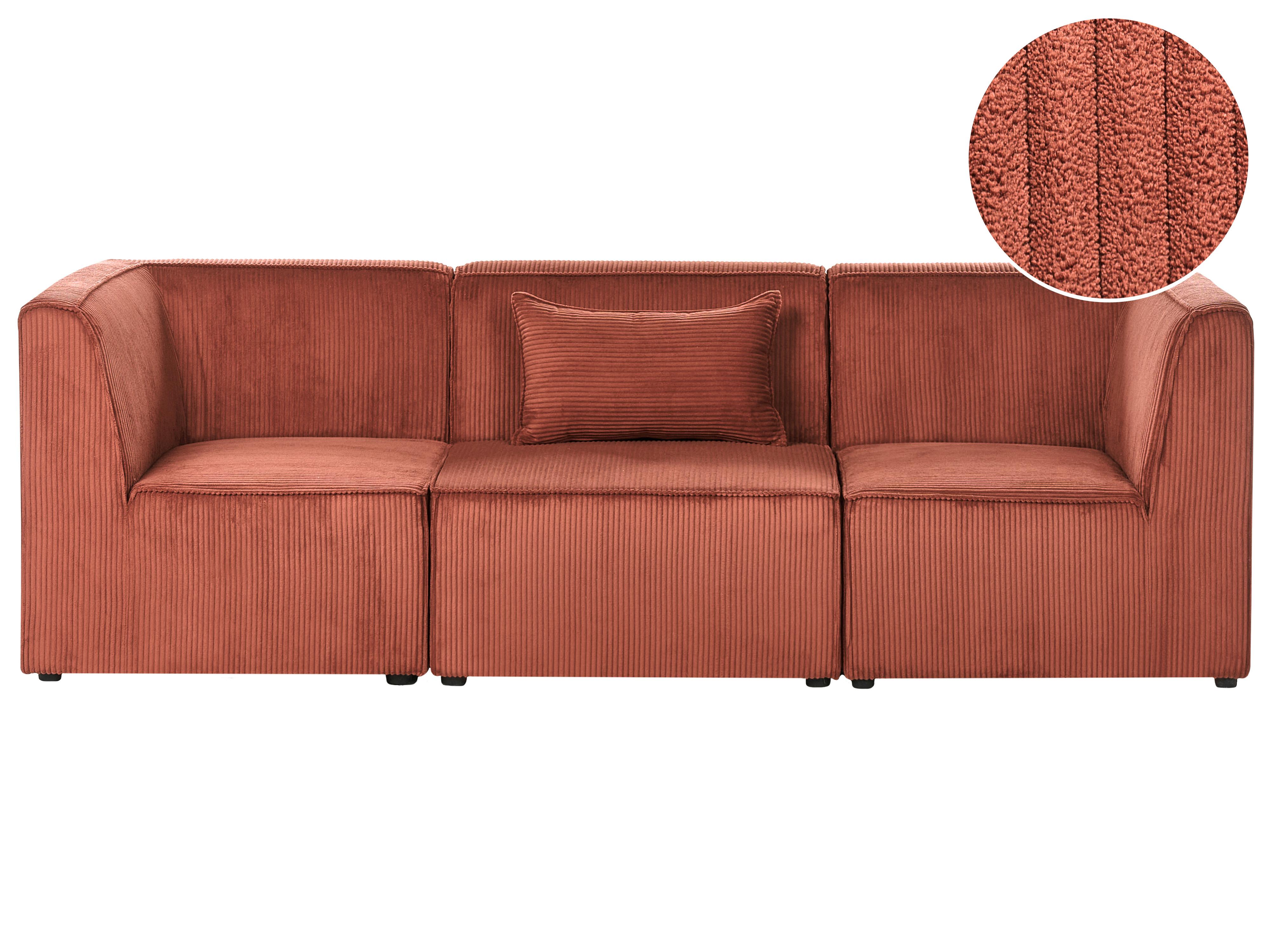 Modulaire bank 3-zits LEMVIG Corduroy Goudbruin