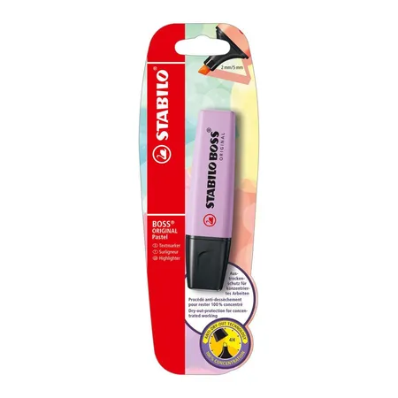 Textmarker - STABILO BOSS ORIGINAL Pastel - Einzelstift - Schimmer von Lila