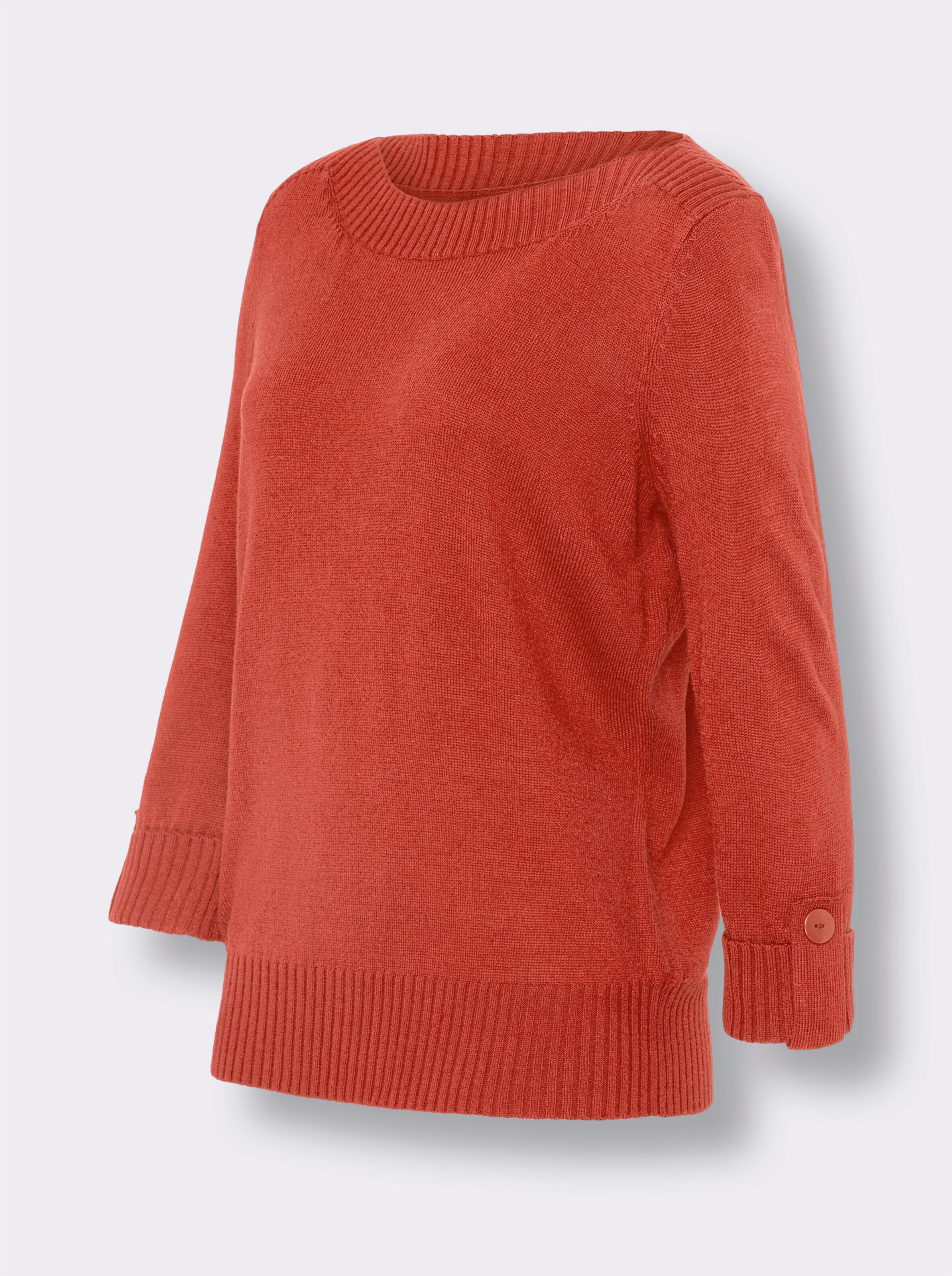 34 Arm-Pullover mit U-Boot-Ausschnitt