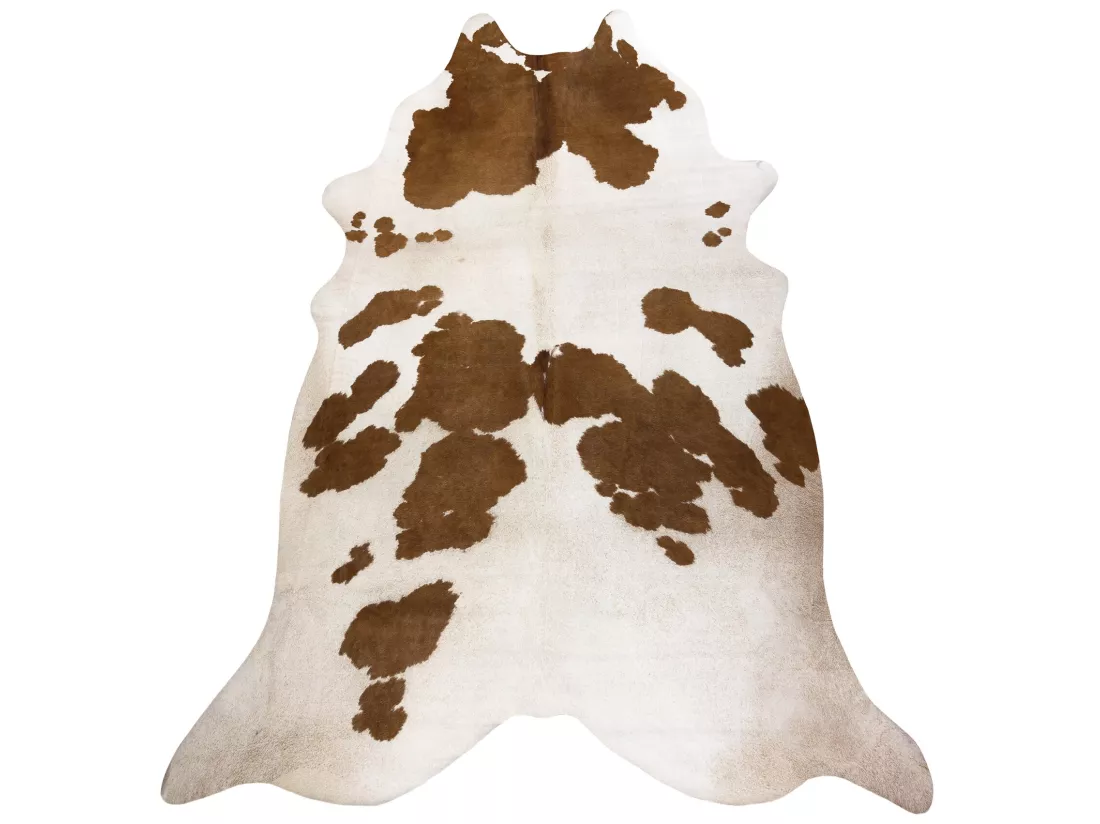 Tapis Imitation Peau de vache, Vache G5069-2, cuir marron 155x195 cm