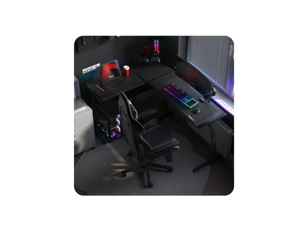 Huzaro Hero 6.0 Balck RGB gaming-skrivebord