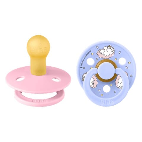 Bibs Colour Moomin str 2 (2 pk) Baby Pink mix - Rumpetroll