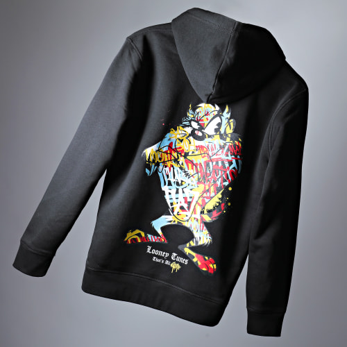Sweat Capuche Taz Graff Noir