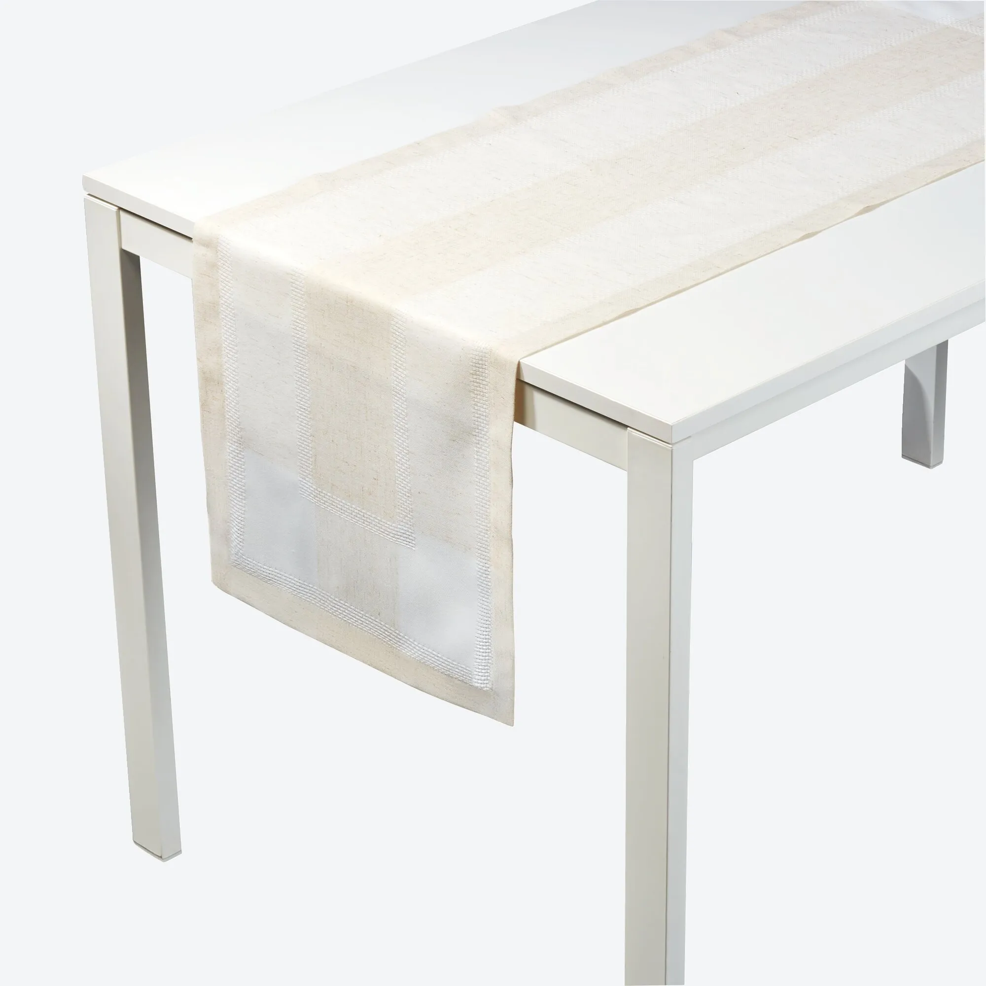 Tischläufer mit Leinen, ca. 40x140cm