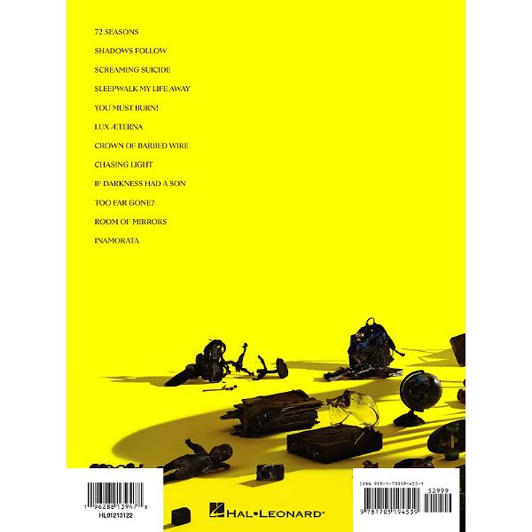 Hal Leonard Metallica 72 Seasons