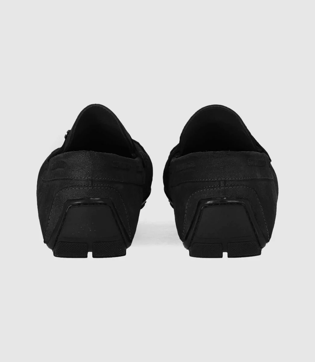 Mocassins en velours noir