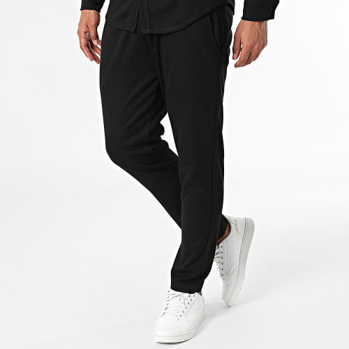 Ensemble Chemise Manches Longues Et Pantalon Jogging Noir