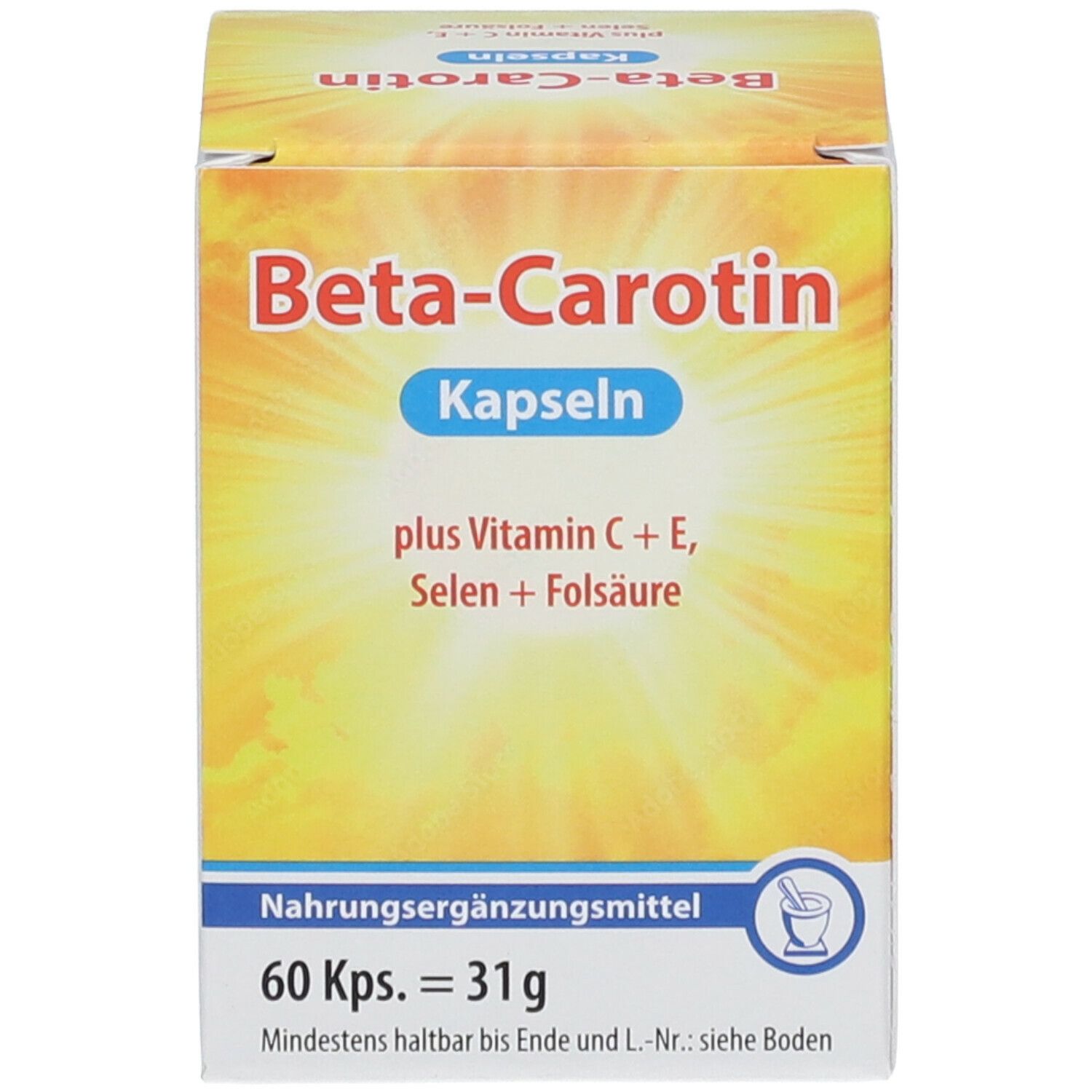 Beta Carotin Kapseln + Vitamin C + E