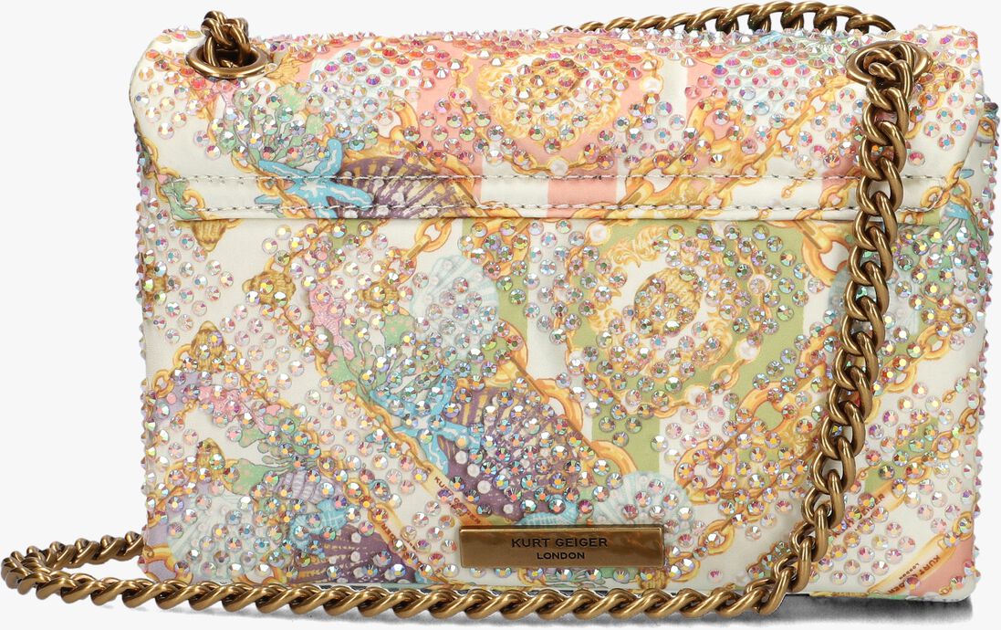 KURT GEIGER LONDON beige kurt geiger london schoudertas fabric mini kensington