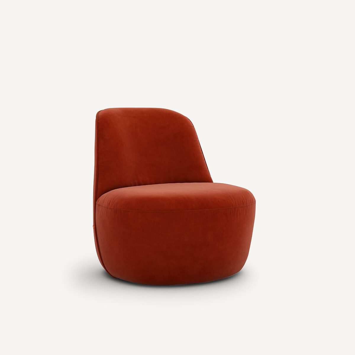 AM.PM<br>Poltrona giratória de veludo Rosebury