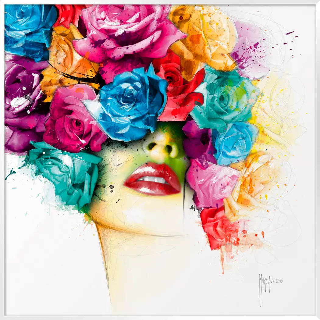 Wandbild 70 x 70 cm La Vie en Rose