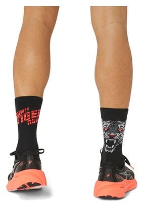 Chaussettes Unisexe Asics Performance Run Crew Noir Rouge
