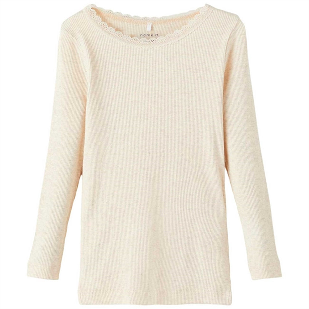 Peyote Melange Kab Noos Bluse - Name it → Luksusbaby.dk