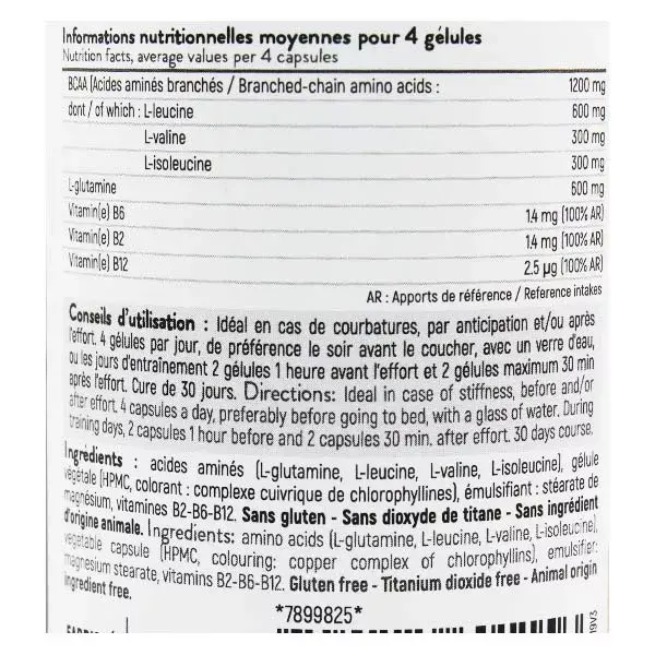 STC Nutrition BCAA Synergy+ 120 cápsulas