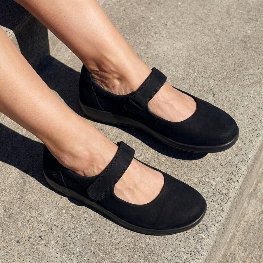 ECCO SOFT 2.0 Dames Instappers Zwart