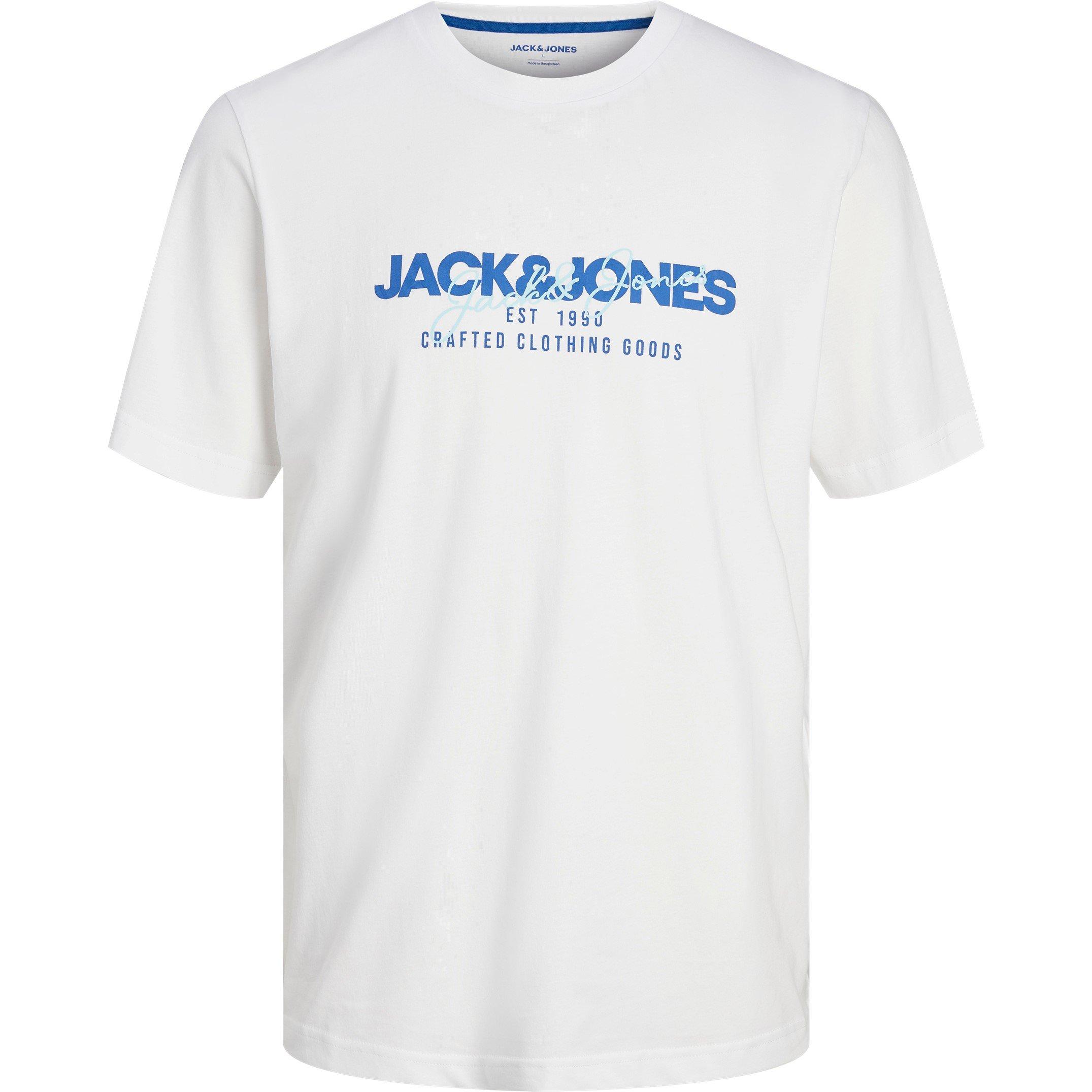 Jack and Jones 5 Pack Short Sleeve T Shirt Mens