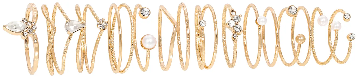Ring-Set - Golden Stacking