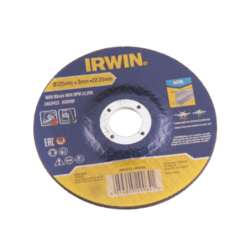Irwin haakse slijper doorslijpschijven voor metaal - 6 stuks -Ø125 x 3 mm