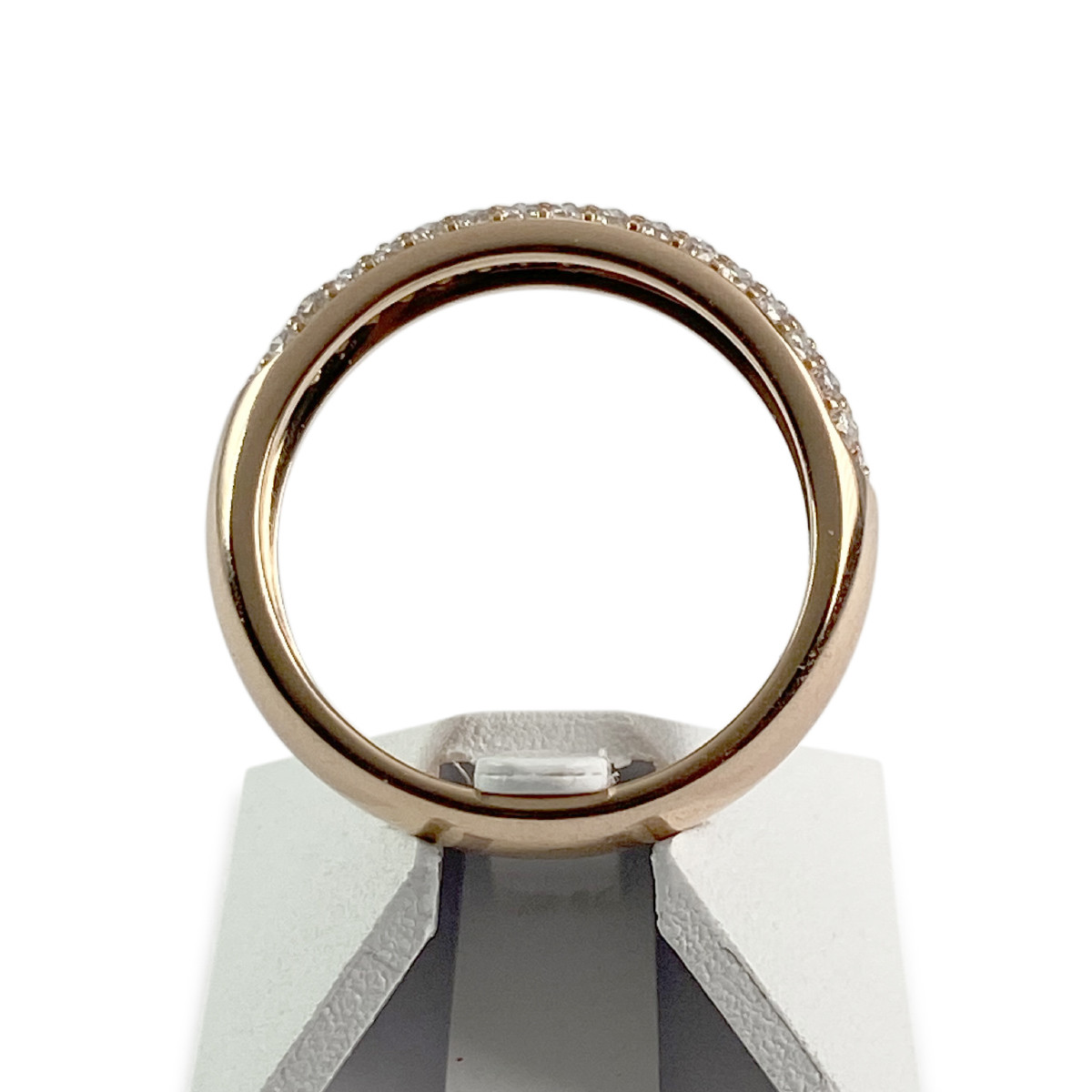 Bague d'occasion or 750 rose diamants