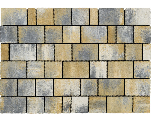 Straatsteen, multiformaat, Capriccio schelpkalksteen, 8 cm dik (alleen in lagen verkrijgbaar)