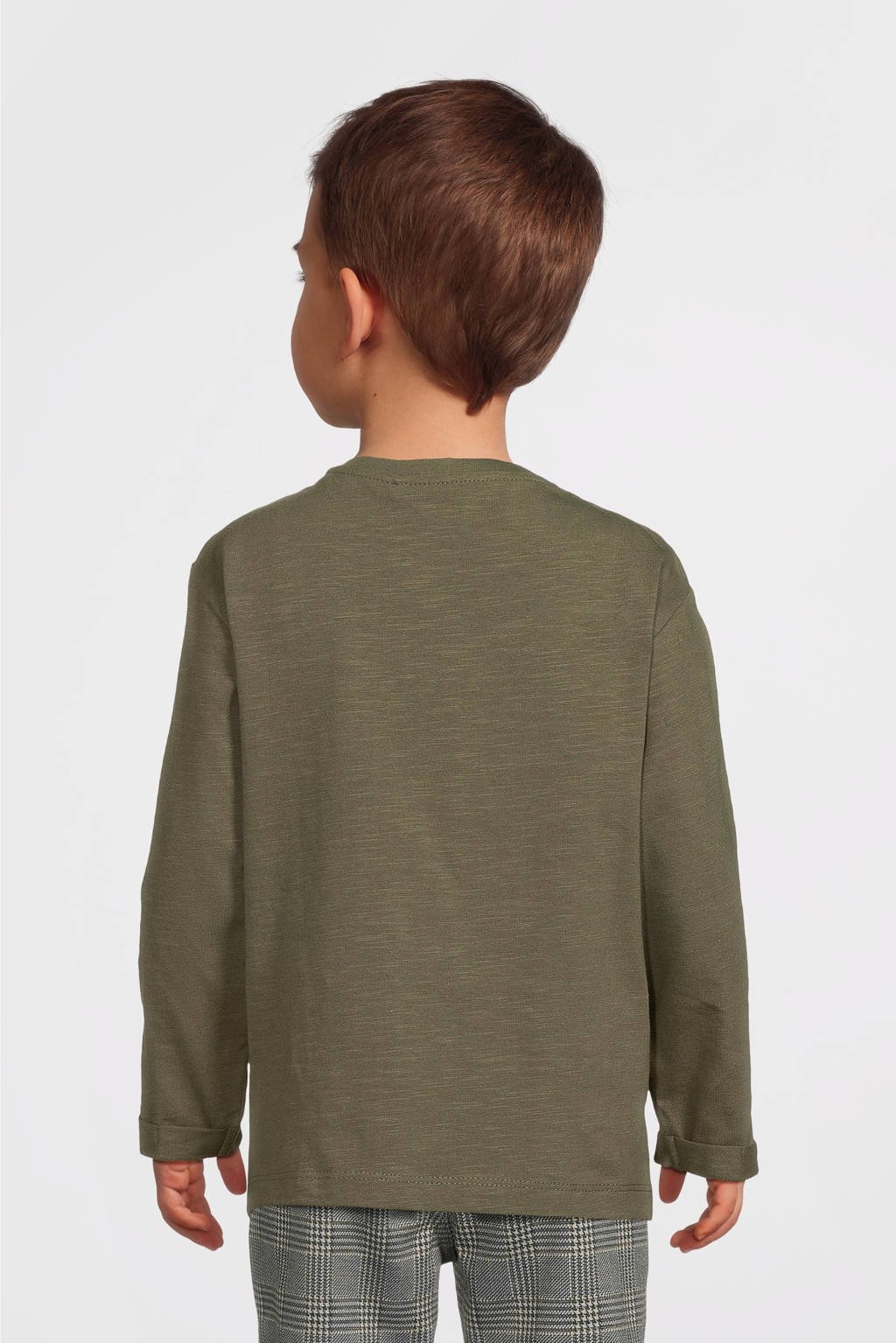 NAME IT baby geruite slim fit broek NKMSILAS