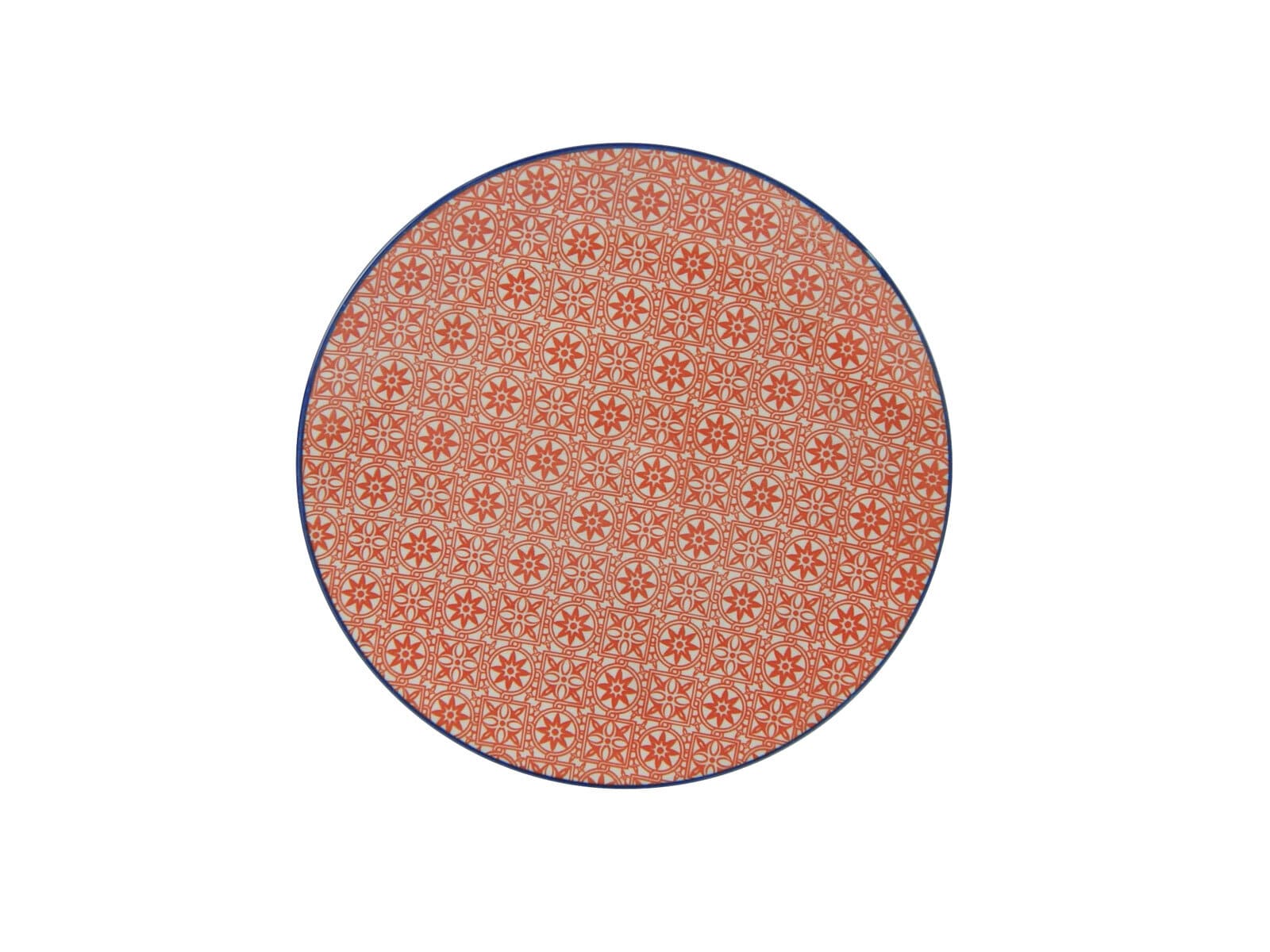 CreaTable Dessertteller MEDITERRAN 4er Set 21 cm rot