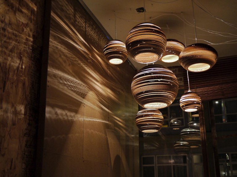 Graypants Scraplights Moon 14 hanglamp Ø36 naturel