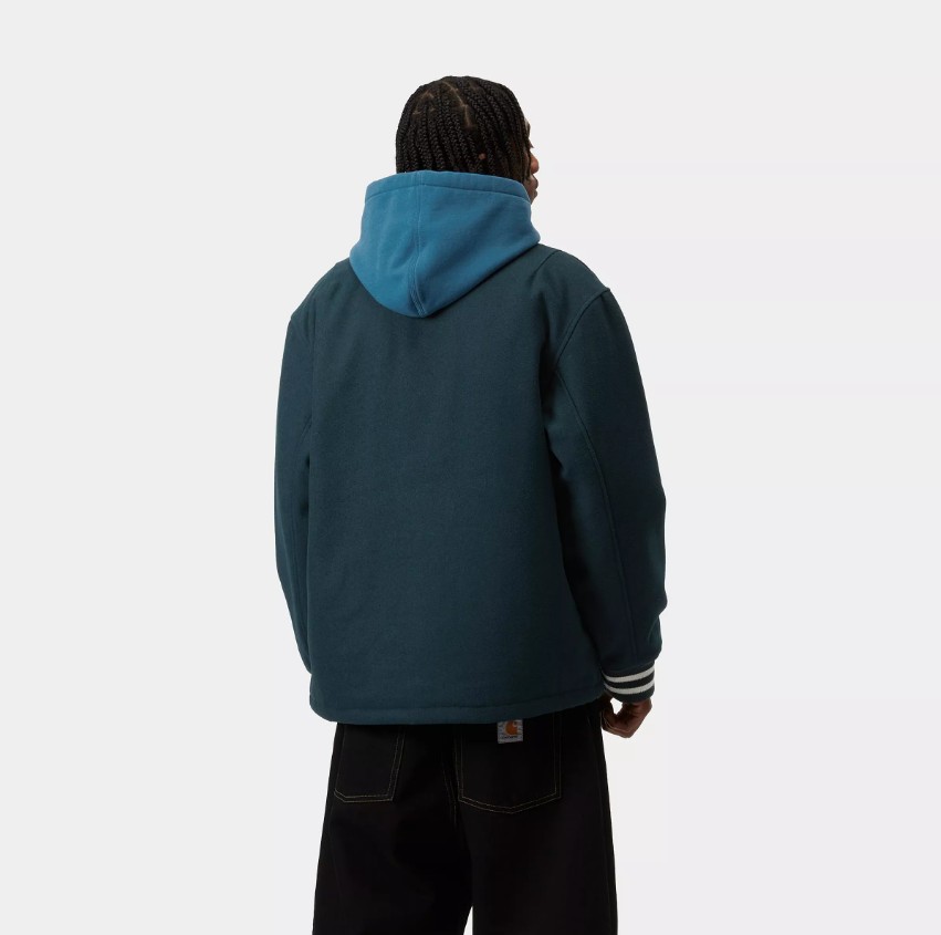 Carhartt WIP Wool Coach Jacket Deep Lagoon / Wax
