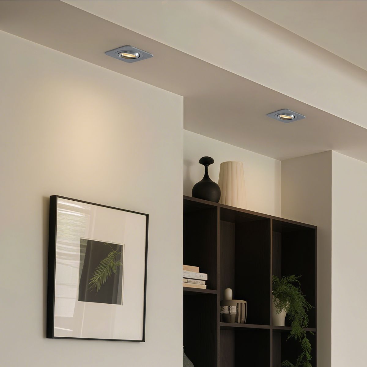 Afgeronde inbouwspot gunmetal GU10 50mm draai- en kantelbaar IP44 - Alberto