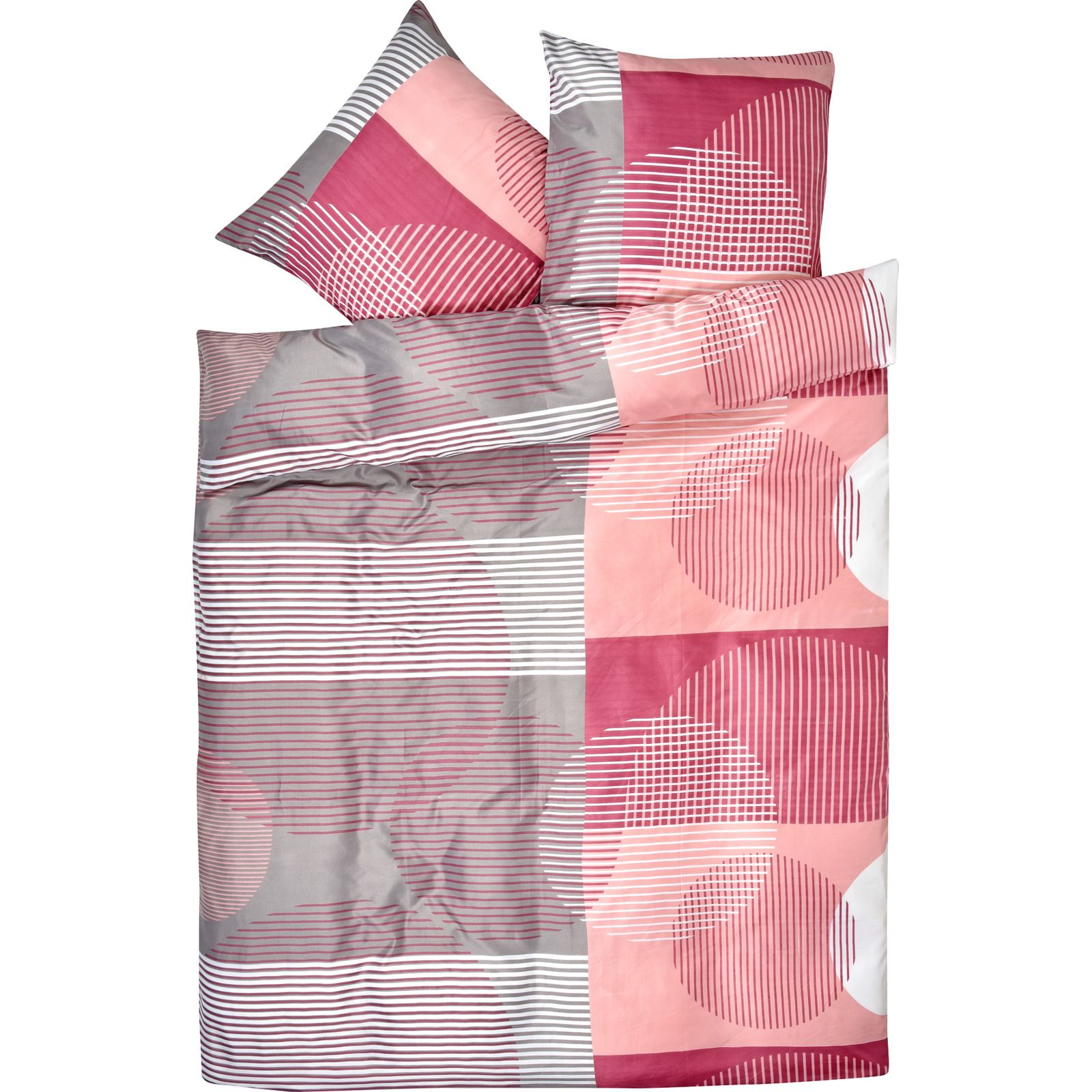 Bettwäsche rosa 160x210 65x100 Bettanzug Nord
