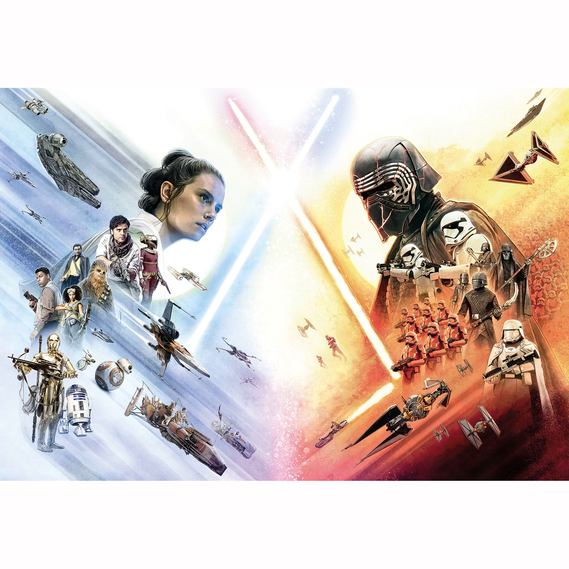 Papier-Fototapete STAR WARS - bunt - 3,68 Meter