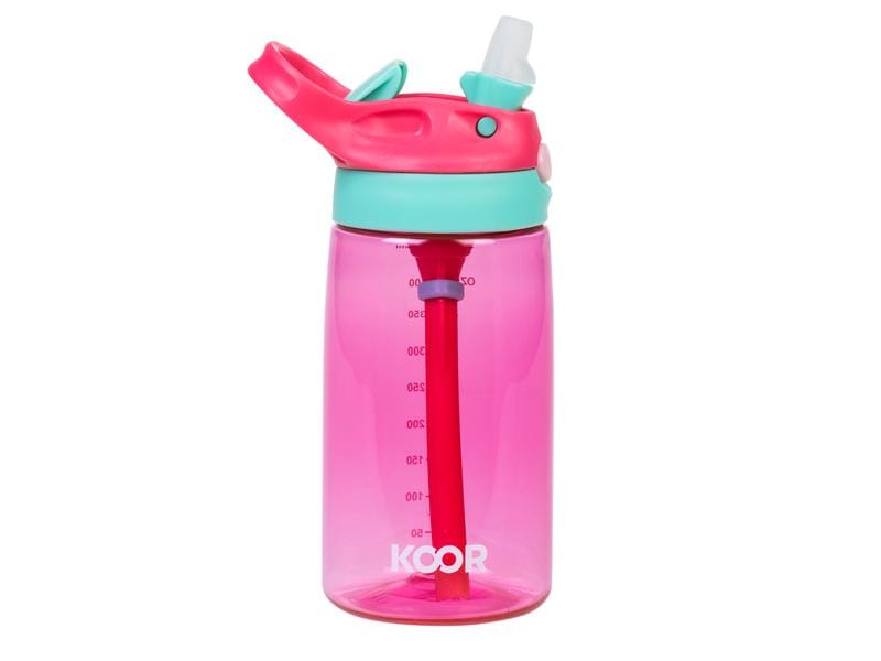 KOOR Trinkflasche Bambini Rosso 450 ml Flasche aus Kunststoff für die Kleinen