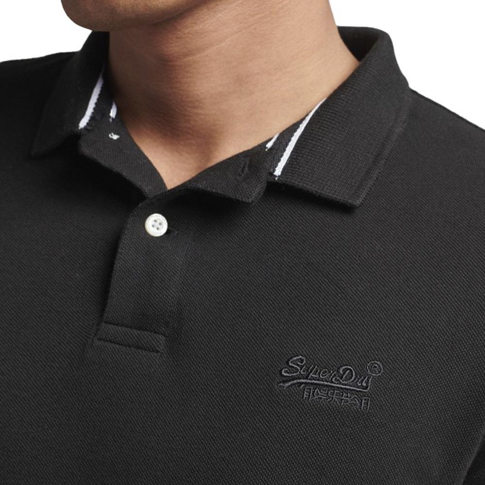 Superdry Polo Noir Homme Superdry Classic Pique