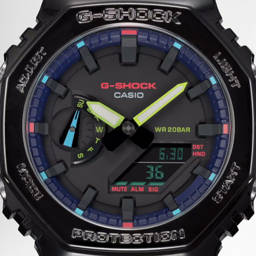 Montre G-Shock GA-2100RGB-1AER Noir