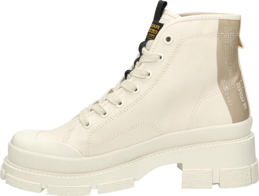 G-STAR Aefon II Mid CVS W Veterschoenen Hak Gebroken wit