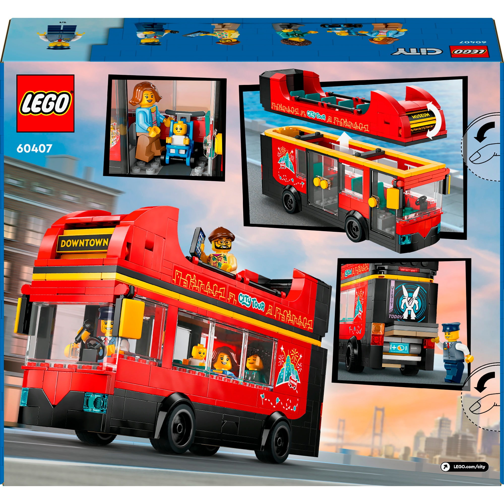 LEGO Konstruktionsspielzeug City Doppeldeckerbus