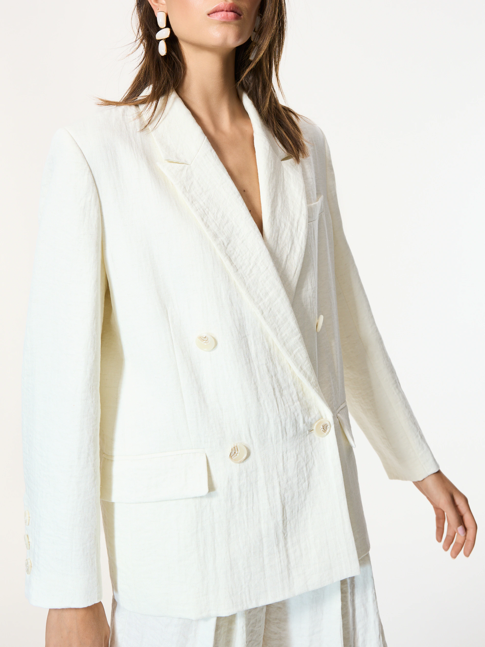 Doppelreihiger Blazer aus Viskosemischung