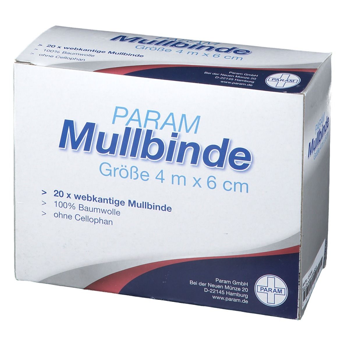 Mullbinden Bri Unverpackt 4 m x 6 cm