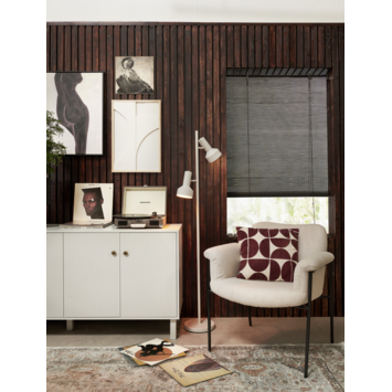 KARWEI bamboe roll-up lichtdoorlatend zwart gemêleerd (kleurnr. 1030) 150x180 cm (bxh)