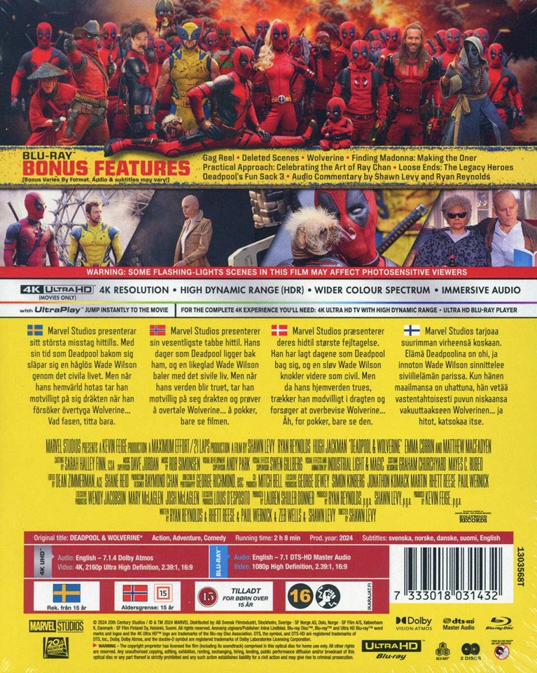 Deadpool & Wolverine - Deadpool art - LIMITED EDITION /STEELBOOK (4K Ultra HD + Blu-ray)