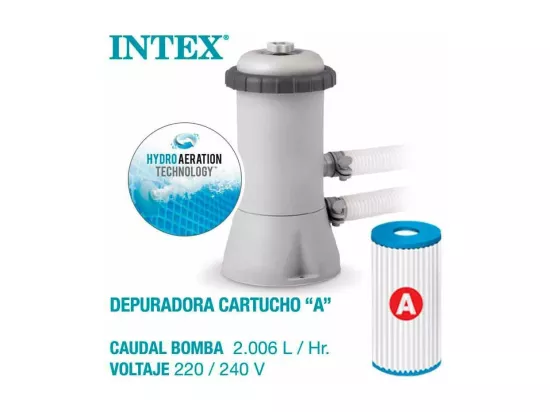 Piscine tubulaire Prism Frame rectangulaire 4,00 x 2,00 x 1,22 m - Intex