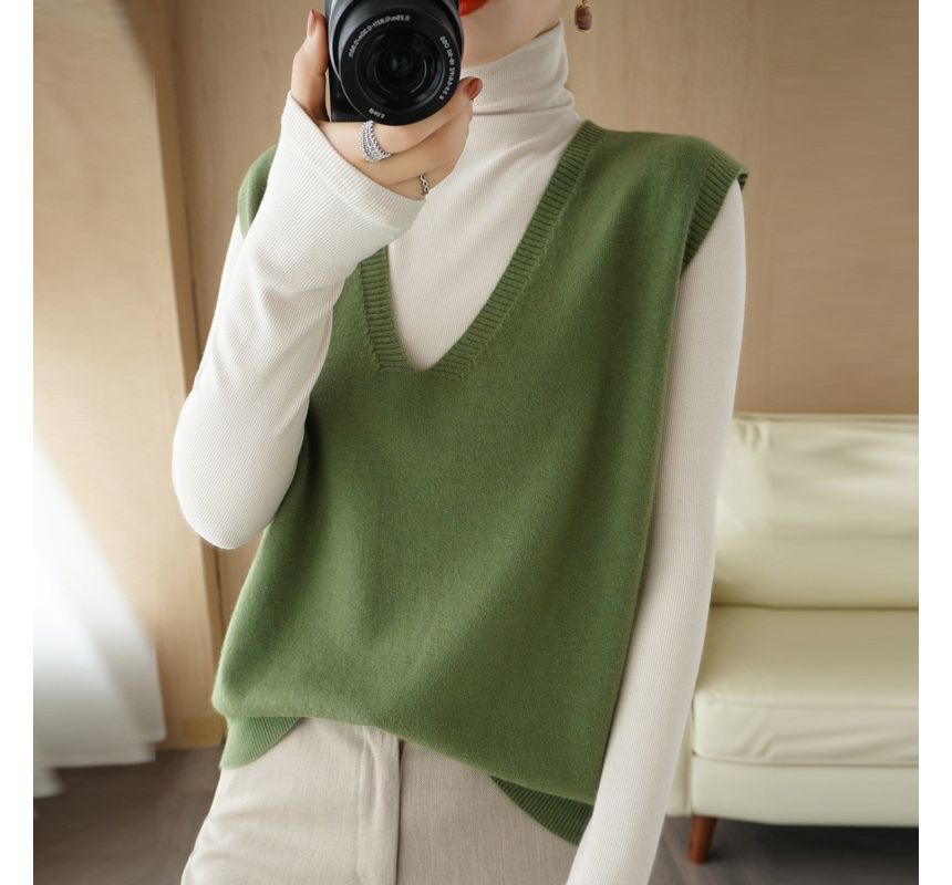 Gistinty - V-hals effen vest