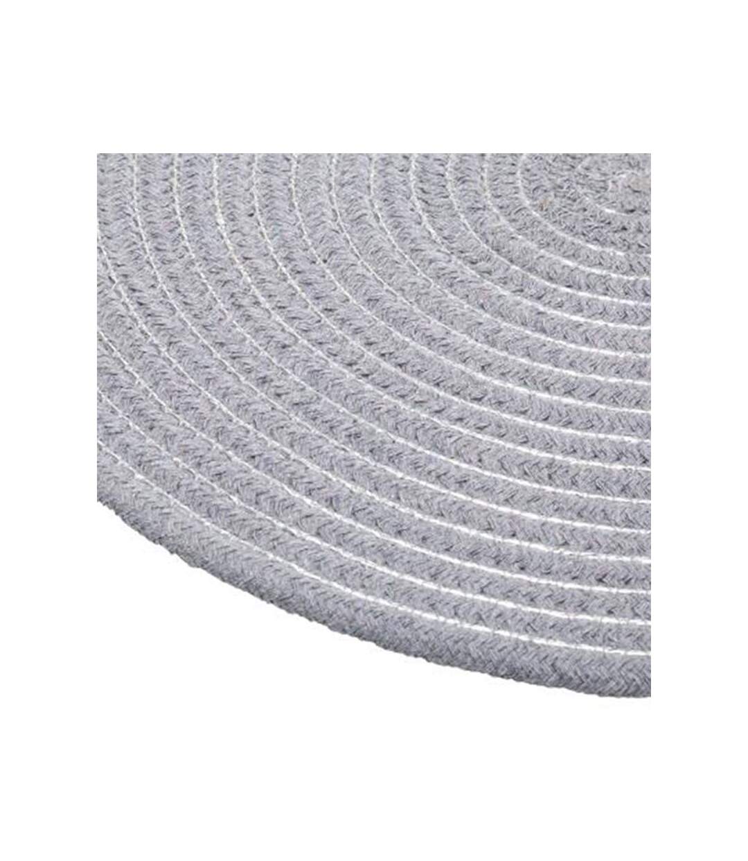 Set de Table Rond Déco Shiny 35cm Gris Clair