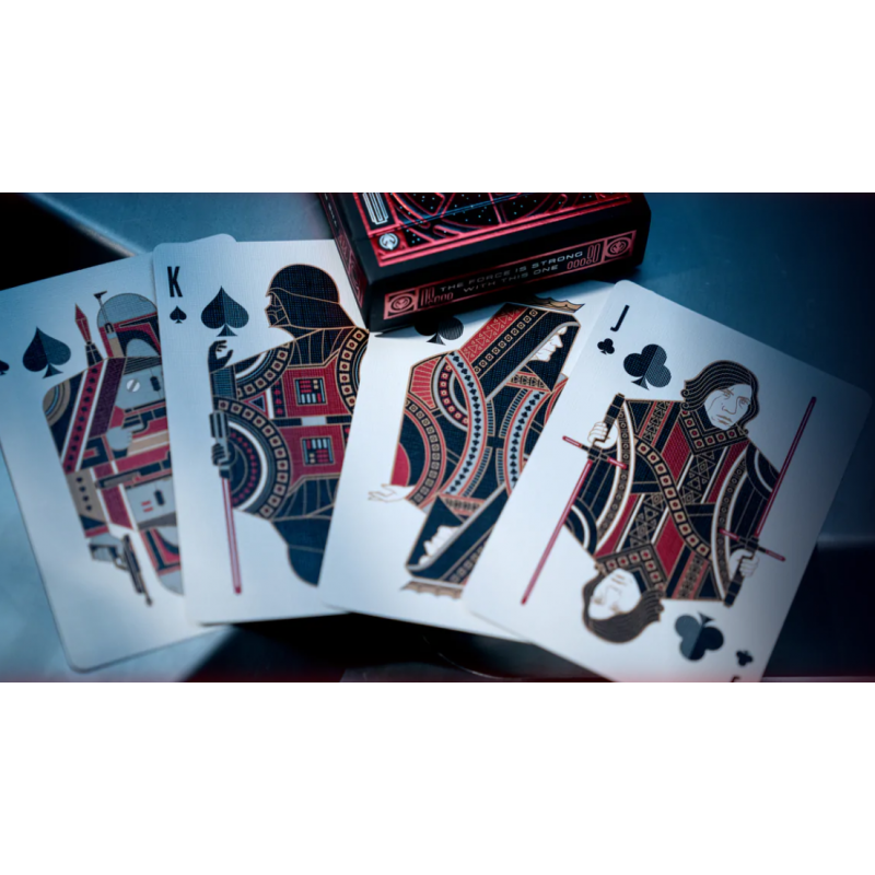 Jeu de 54 cartes Bicycle - Star Wars : Dark Side Rouge