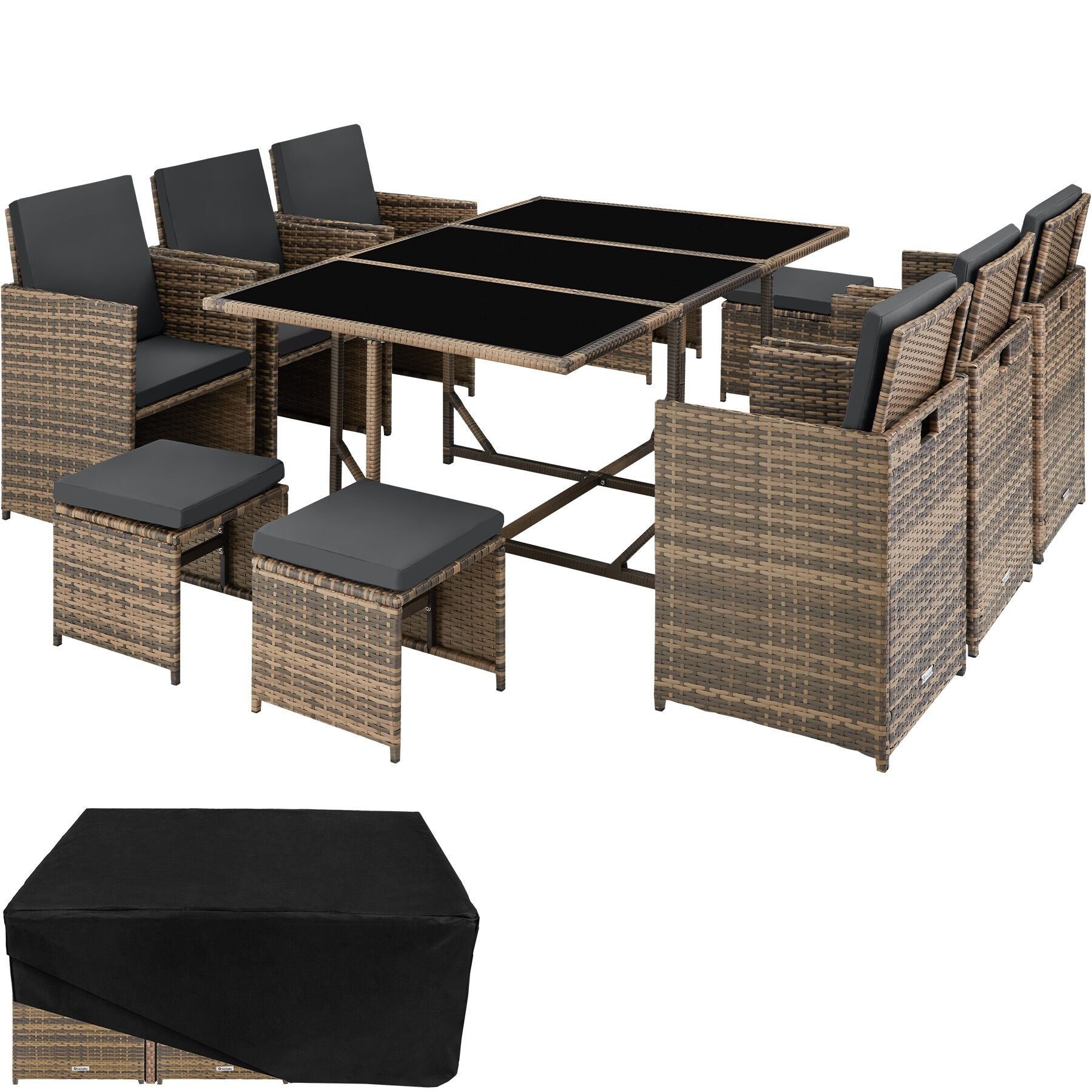 Rattan Sitzgruppe Malaga
