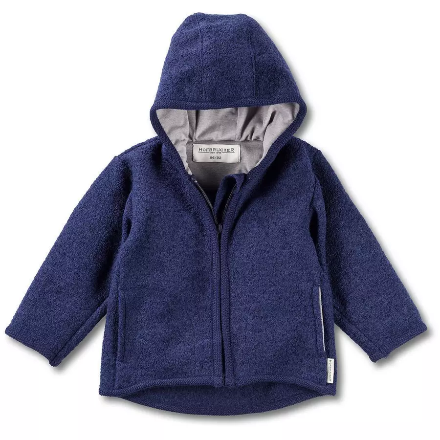 Hofbrucker Baby Wollwalk Jacke Walkjacke Blaubeere