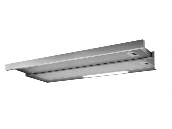 Elica Elite 14 LUX GRIX/A/60 - Hætte - teleskopisk - bredde: 59.8 cm - dybde: 28 cm - udtrækning og recirkulation (-) - rustfrit stål/sølv