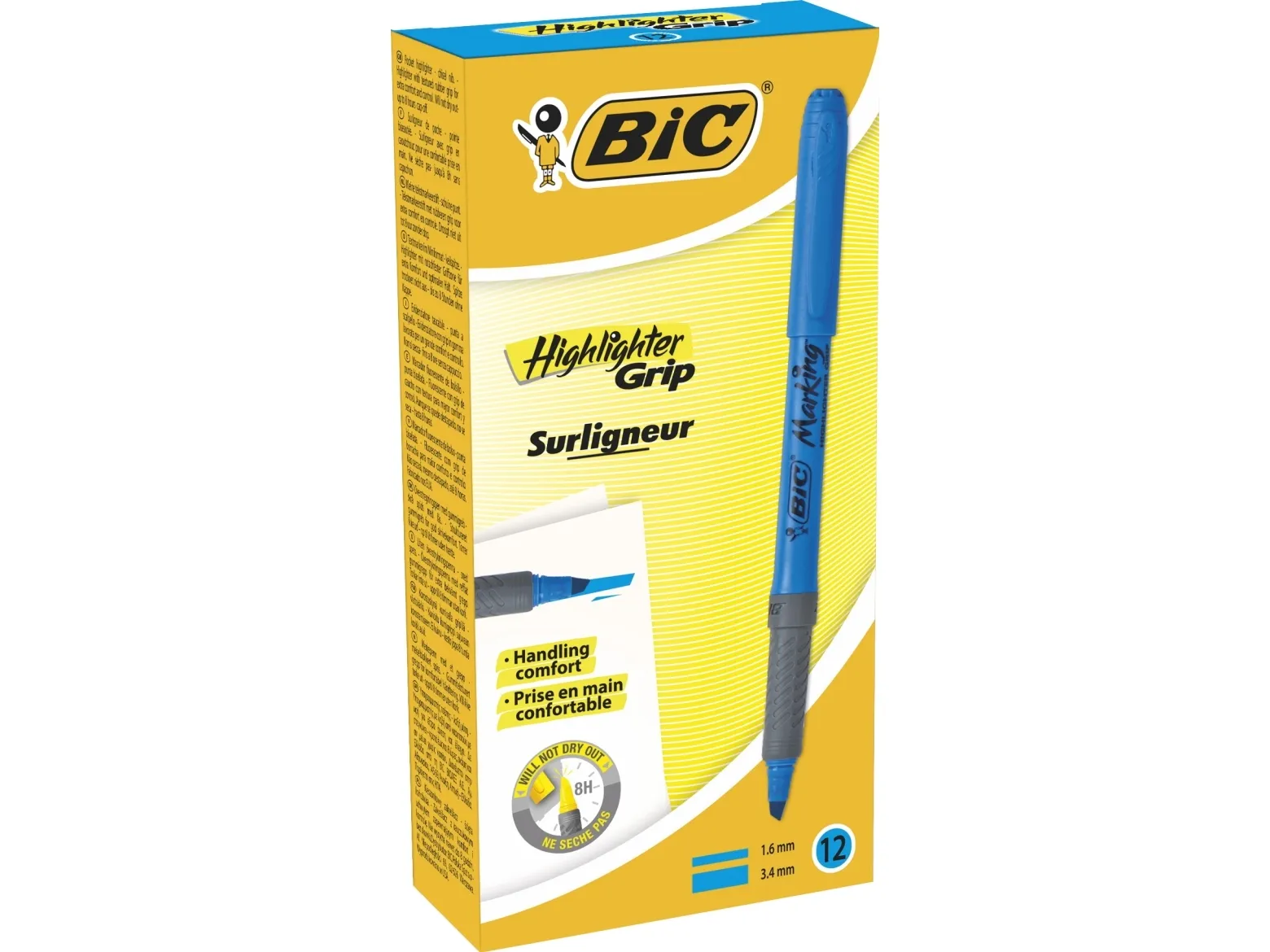 Highlighter, BIC Marking, blå