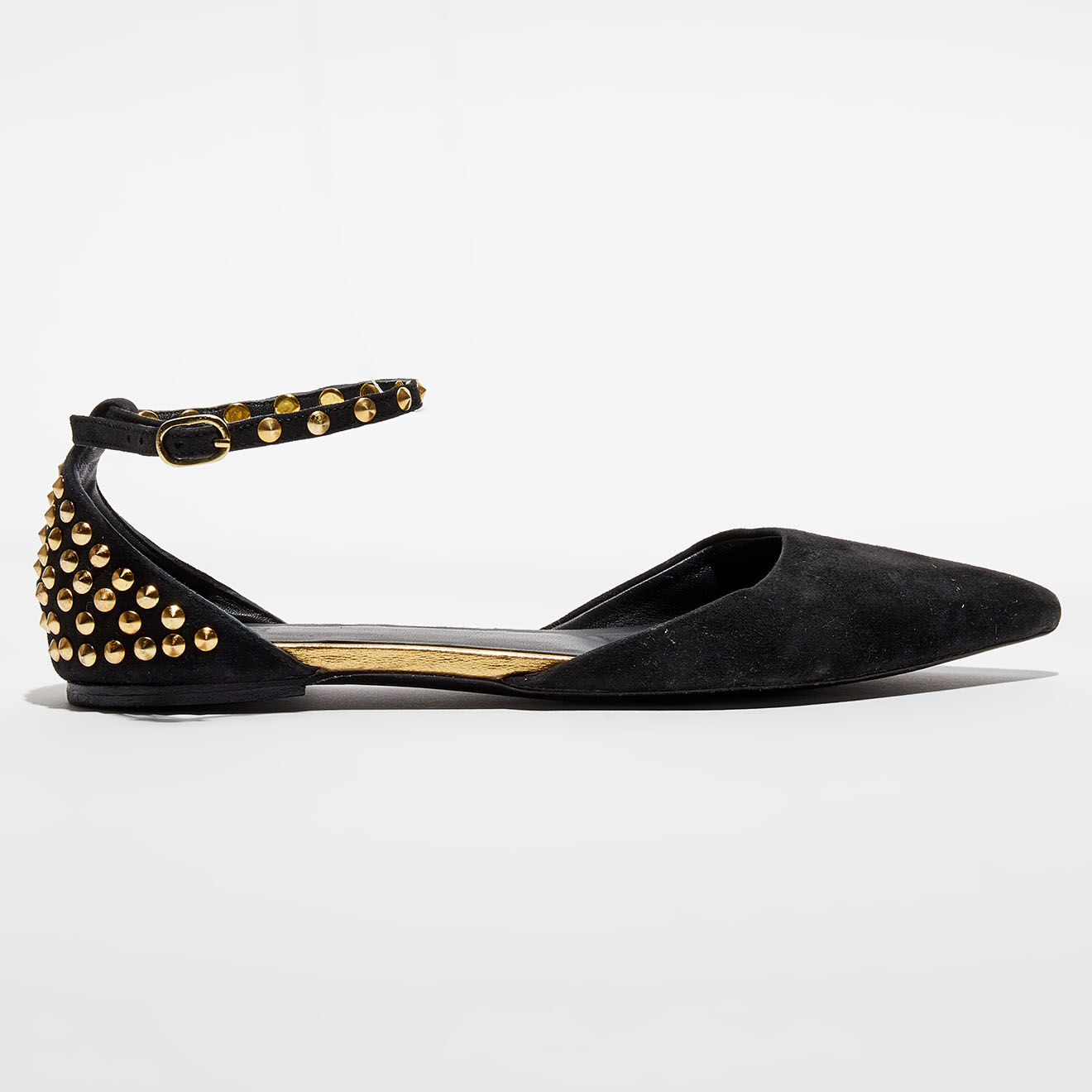 Swildens Sandales en Velours de Cuir Sloan noire