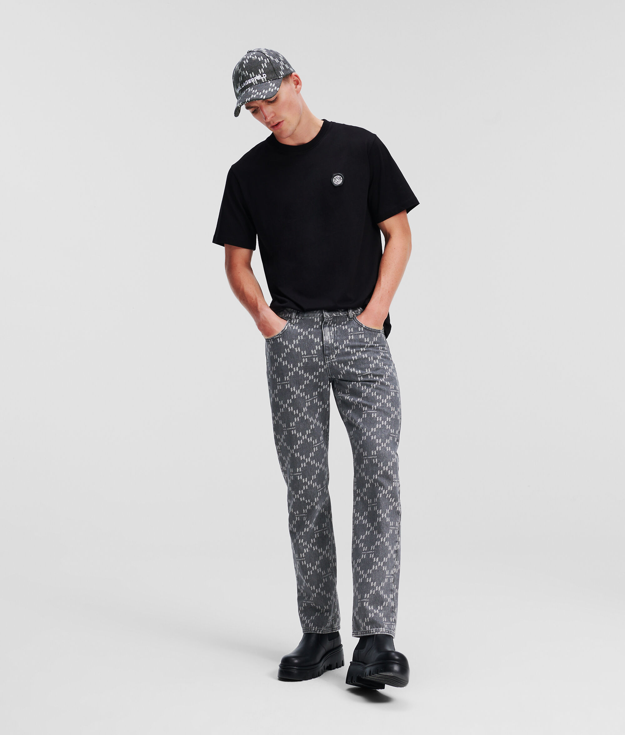 JEAN À MOTIF DIAMANT KL MONOGRAM